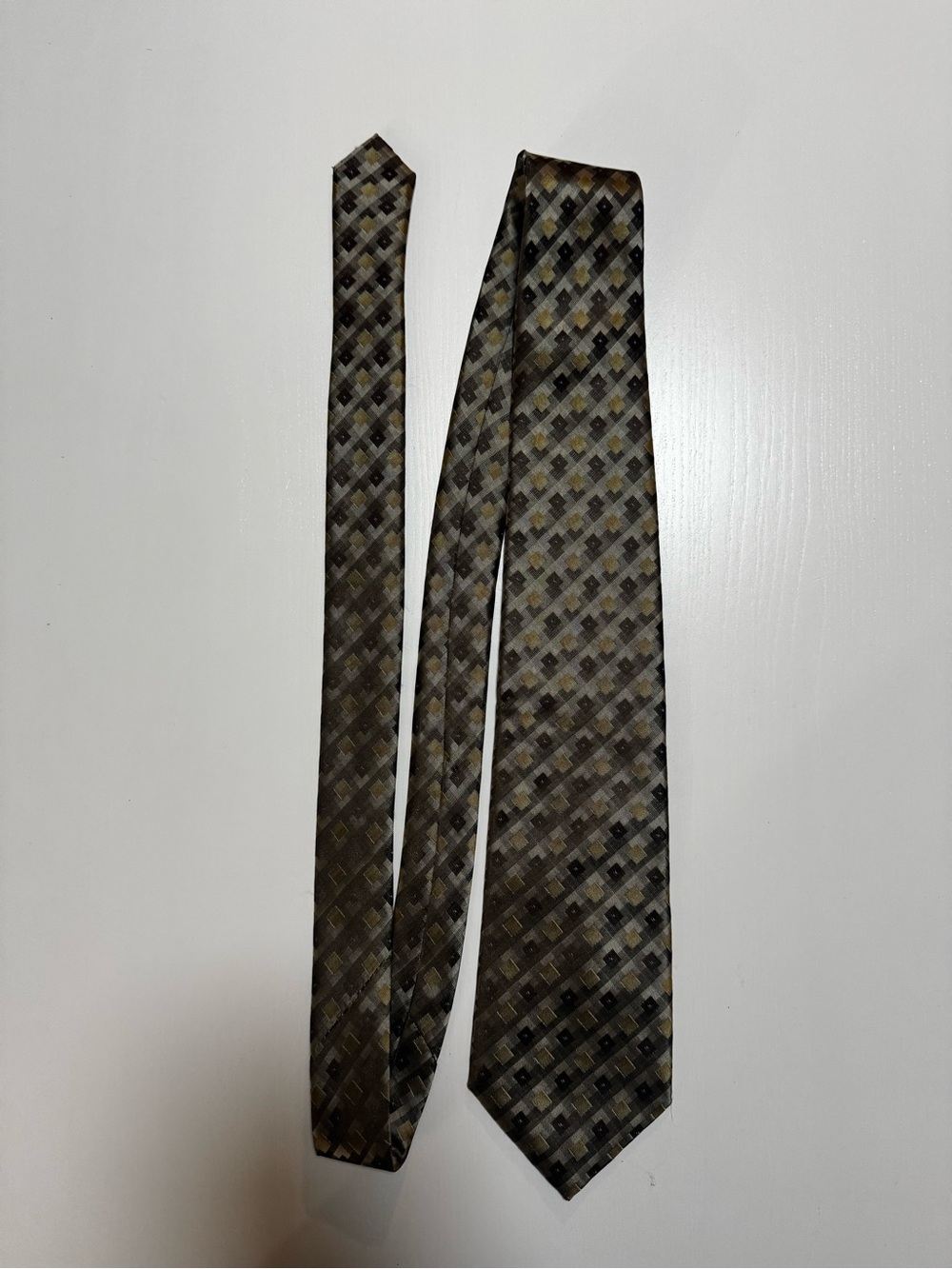 Van Heusen Olive Green Patterned Men's Tie